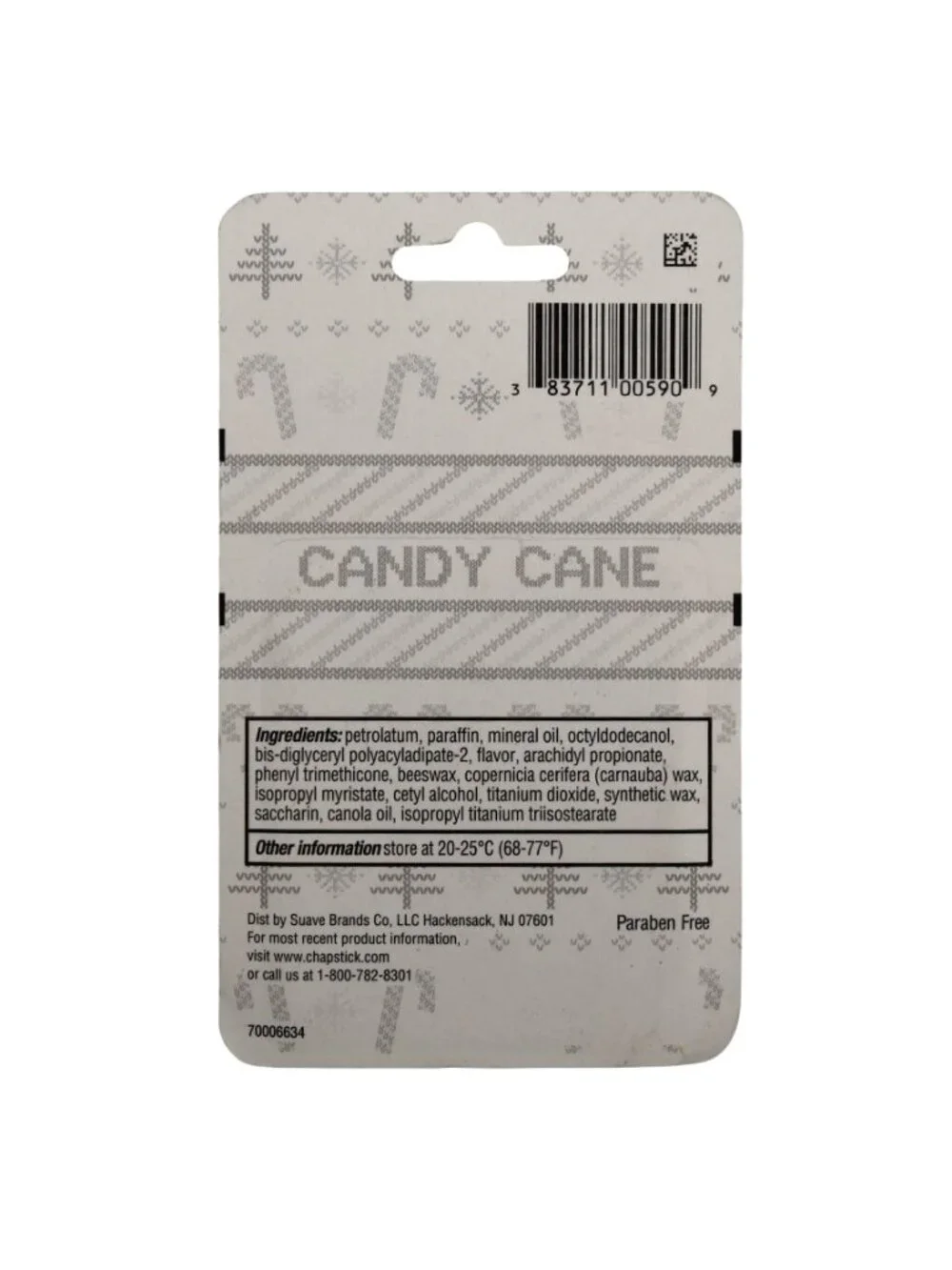 ChapStick Candy Cane Lip Balm 3-Pack - 0.15 Oz Each Holiday Edition